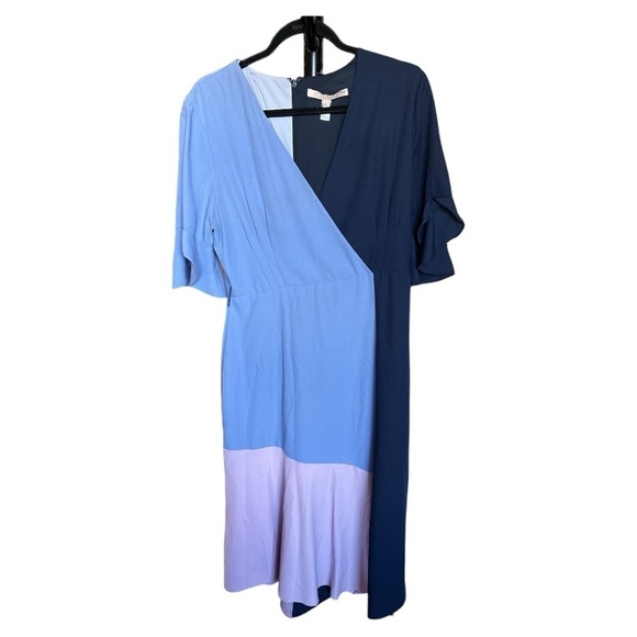 Hutch Colorblock Wrap Dress - Picture 2 of 8